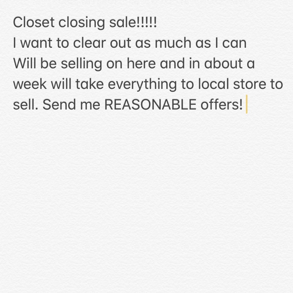 CLOSING SALE